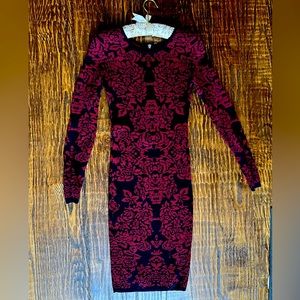 Felicity & Coco red and black stretchy tube dress Size S